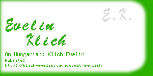 evelin klich business card